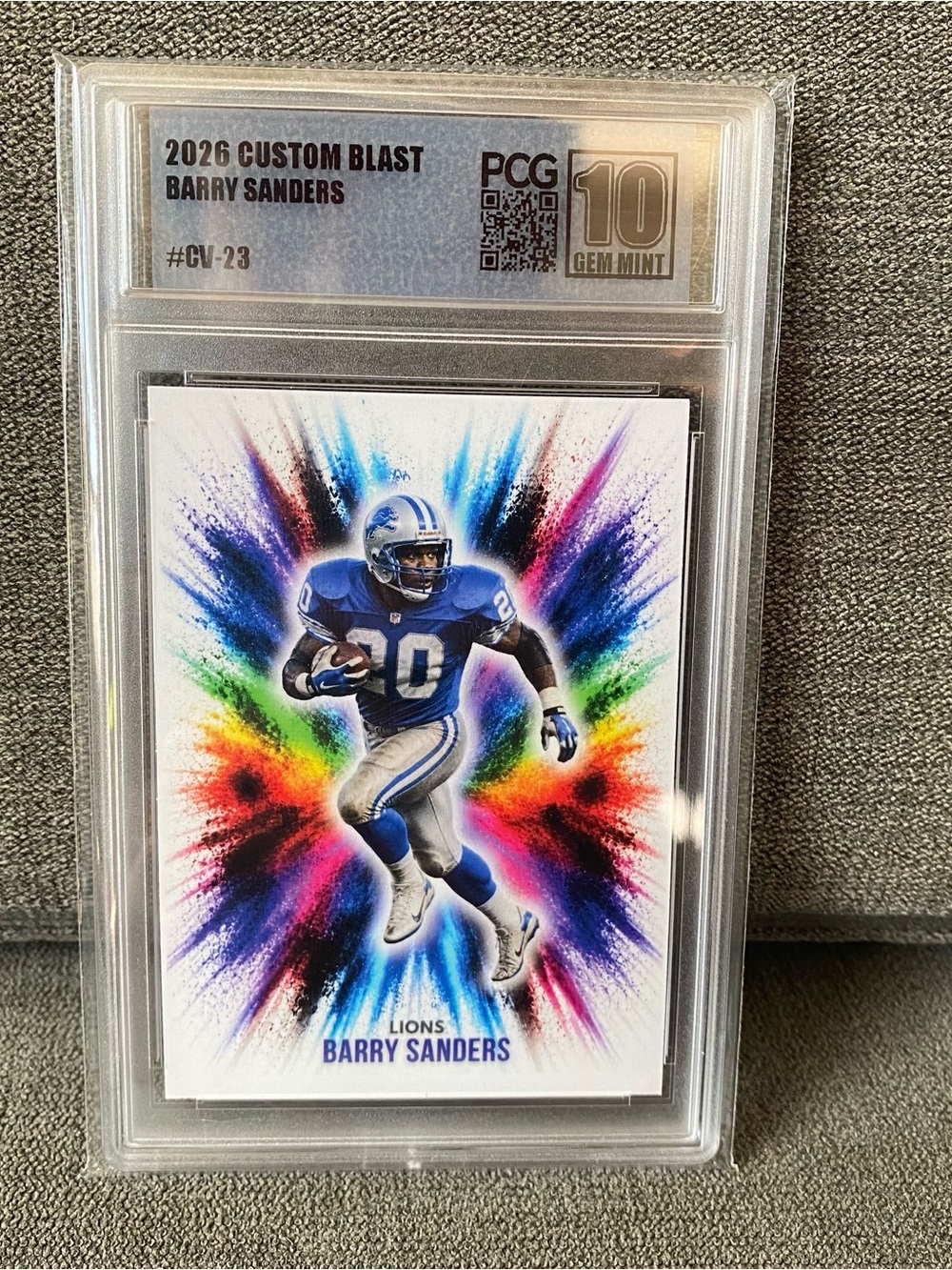 Barry Sanders - 2026 Custom Blast PCG 10 Gem Mint #CV-23